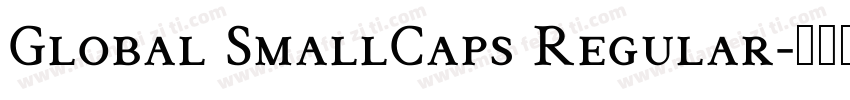 Global SmallCaps Regular字体转换